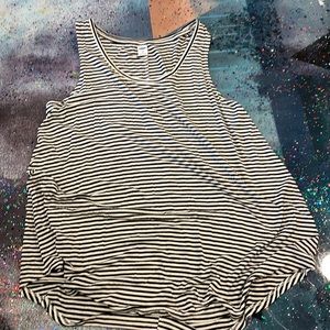 Old navy black and white striped shirt